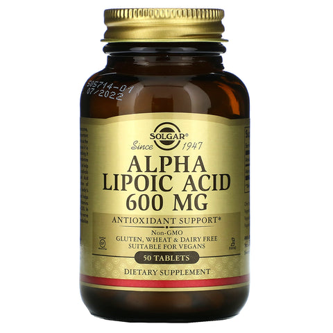 Solgar, Alpha Lipoic Acid, 600 mg, 50 Tablets