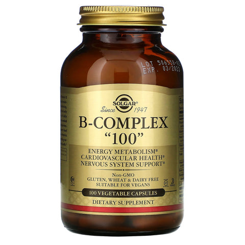 Solgar, B-Complex "100", 100 Vegetable Capsules