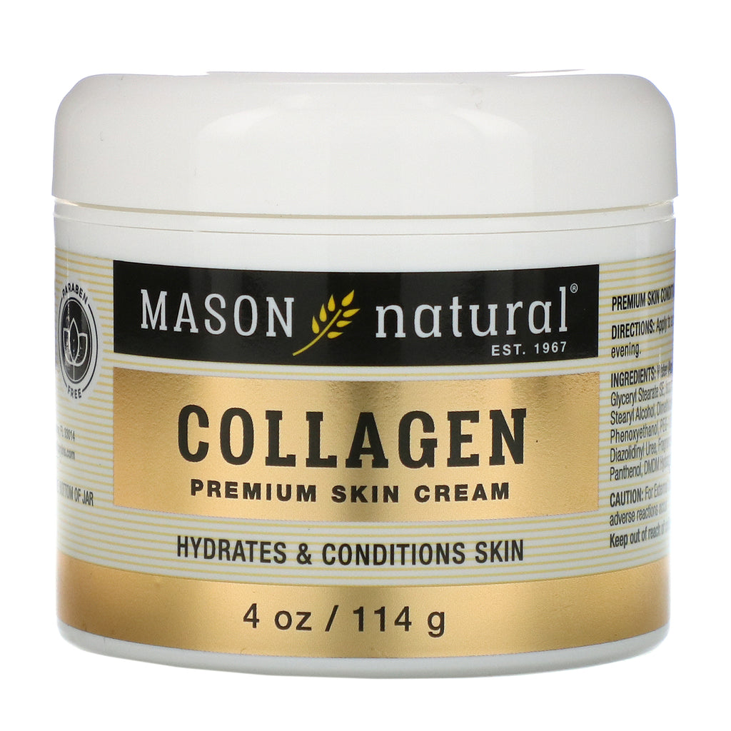 Mason Natural, Collagen  Premium Skin Cream, Pear Scented, 4 oz (114 g)