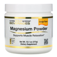 California Gold Nutrition, Magnesium Powder Beverage, Orange Flavor, 13.1 oz (373 g)