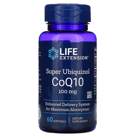 Life Extension, Super Ubiquinol CoQ10, 100 mg, 60 Softgels