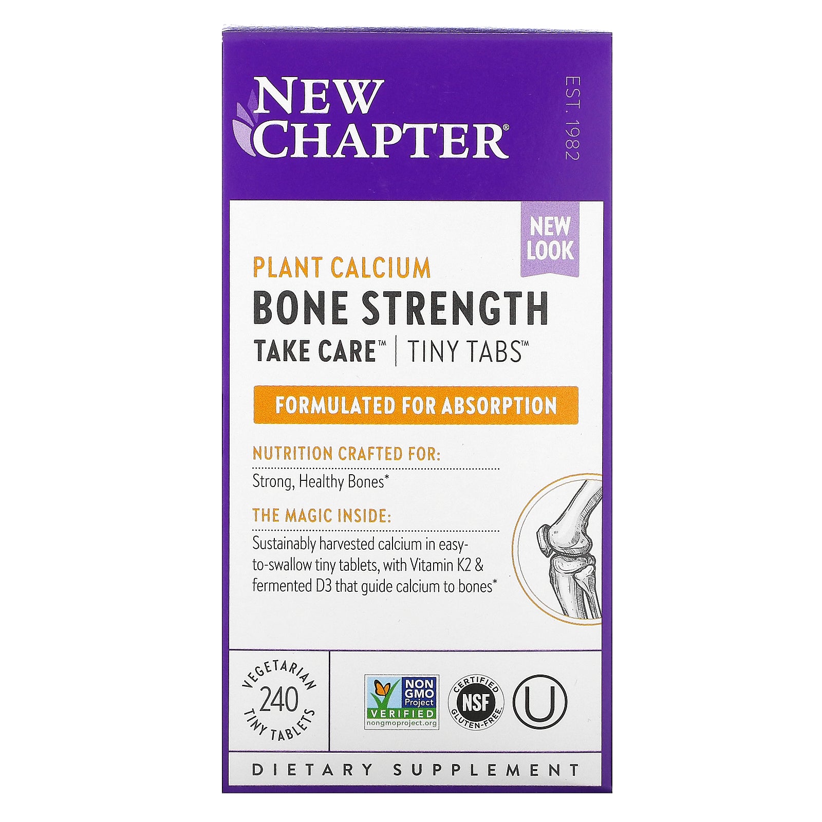 New Chapter, Bone Strength Take Care, 240 Vegetarian Tiny Tablets