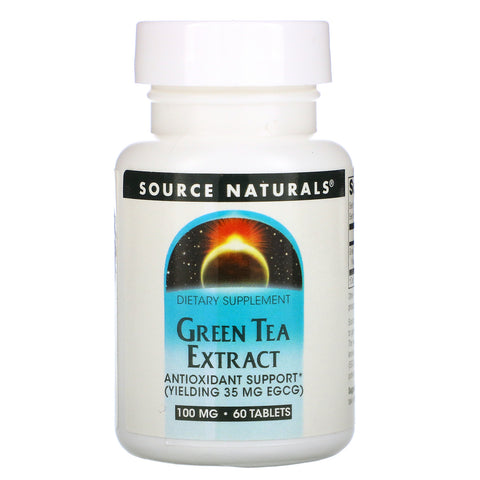 Source Naturals, Green Tea Extract, 100 mg, 60 Tablets