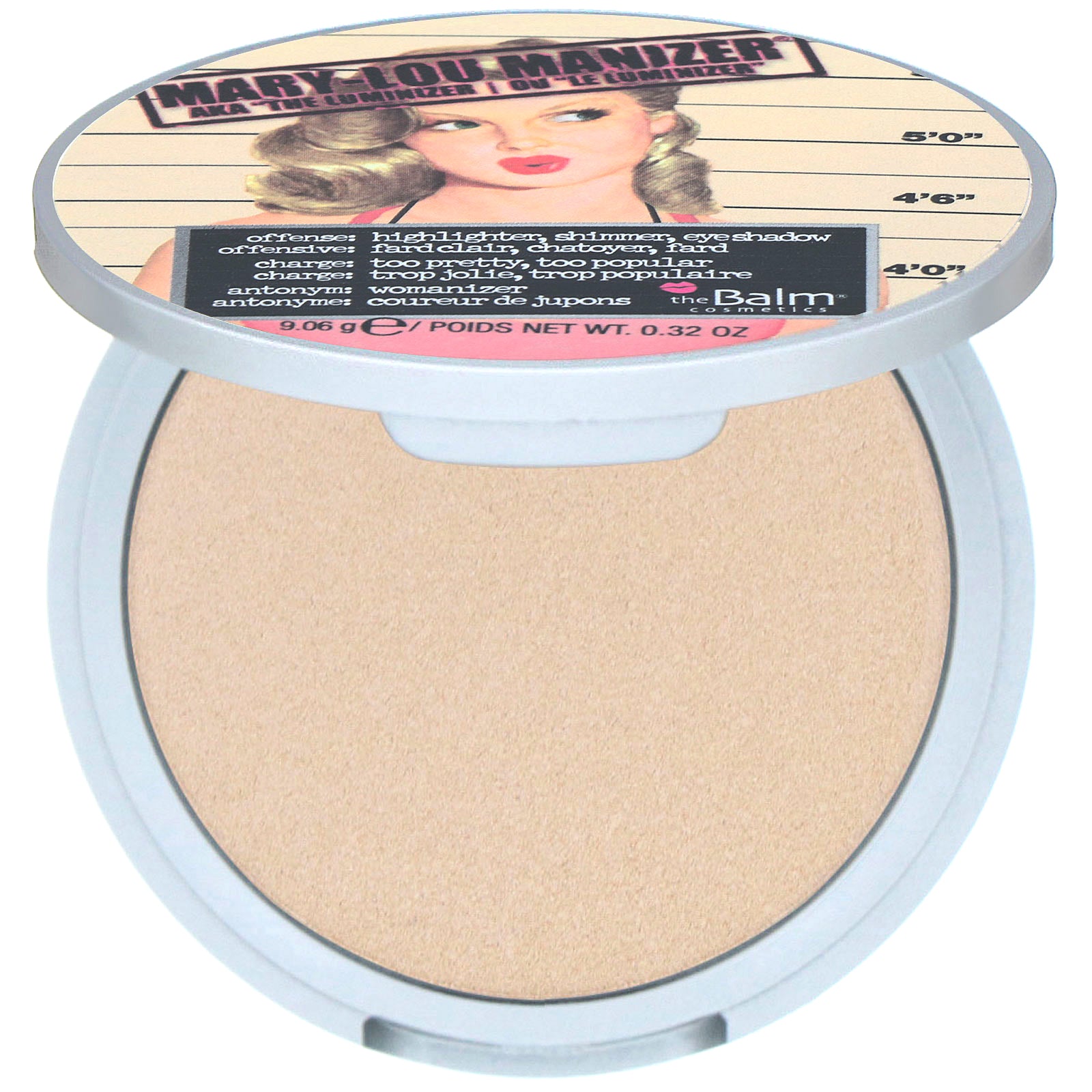 theBalm Cosmetics, Mary-Lou Manizer, Highlighter & Shadow,  0.32 oz (9.06 g)