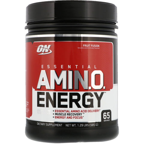 Optimum Nutrition, ESSENTIAL AMIN.O. ENERGY, Fruit Fusion, 1.29 lbs (585 g)