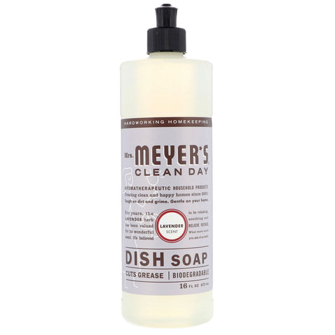 Mrs. Meyers Clean Day, Dish Soap, Lavender Scent, 16 fl oz (473 ml)