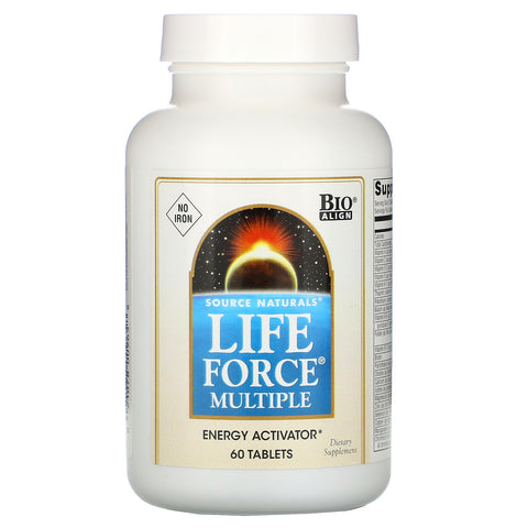 Source Naturals, Life Force Multiple, No Iron, 60 Tablets