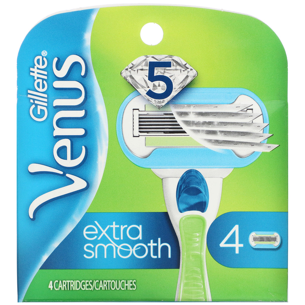 Gillette, Venus, Extra Smooth, 4 Cartridges