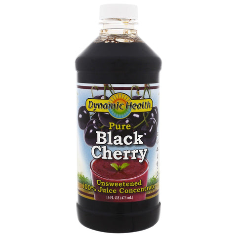 Dynamic Health  Laboratories, Pure Black Cherry, 100% Juice Concentrate, Unsweetened, 16 fl oz (473 ml)