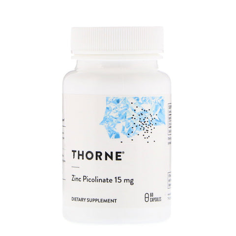 Thorne Research, Zinc Picolinate, 15 mg, 60 Capsules