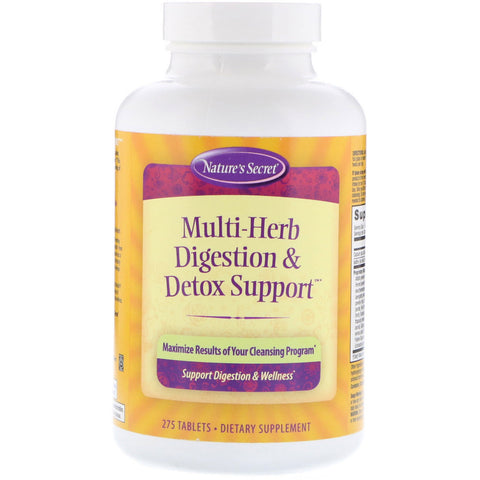 Nature's Secret, Multi-Herb Digestion & Detox Support, 275 Tablets