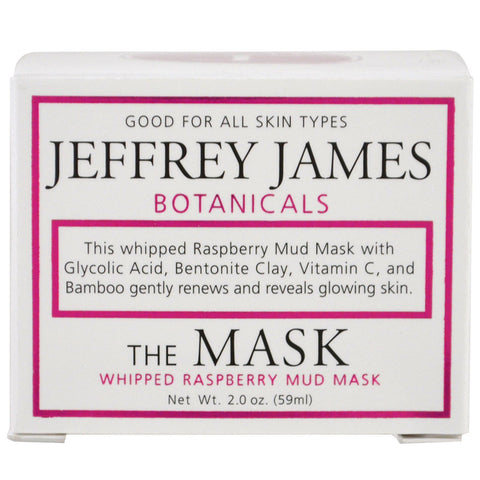 Jeffrey James Botanicals, The Mask, Whipped Raspberry Mud Mask, 2.0 oz (59 ml)
