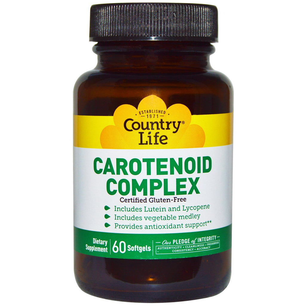 Country Life, Carotenoid Complex, 60 Softgels