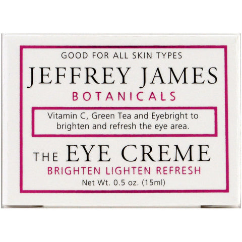 Jeffrey James Botanicals, The Eye Cream, Brighten Lighten Refresh, 0.5 oz (15 ml)