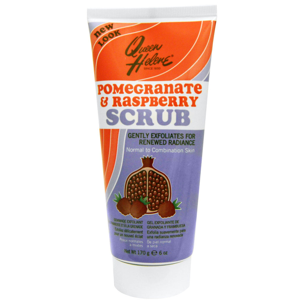 Queen Helene, Scrub, Normal to Combination, Pomegranate & Raspberry, 6 oz (170 g)