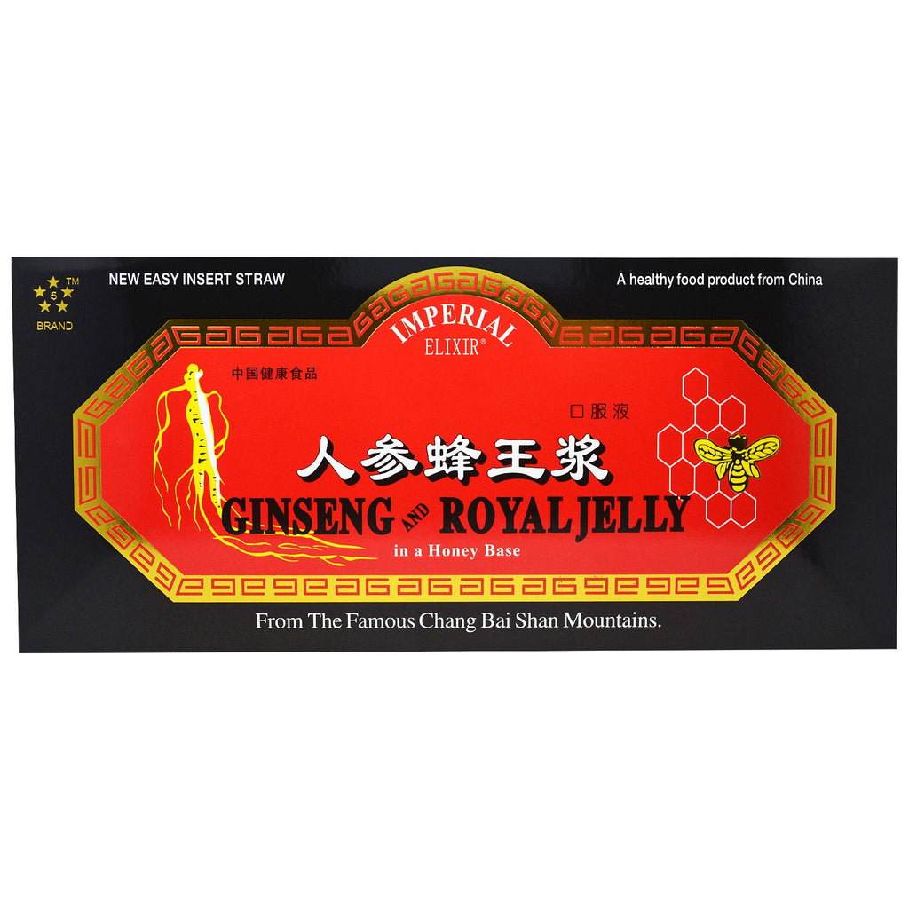 Imperial Elixir, Ginseng & Royal Jelly, 10 Bottles, 0.34 fl oz (10 ml) Each