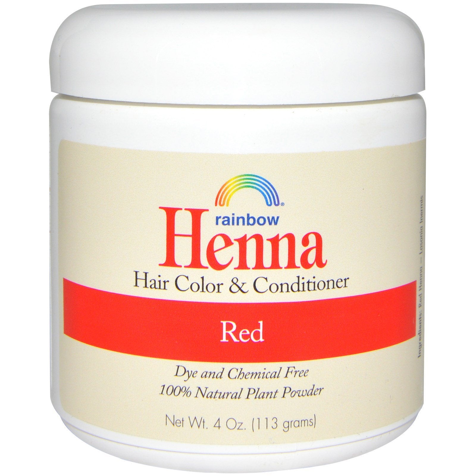 Rainbow Research, Henna, Hair Color and Conditioner, Red, 4 oz (113 g)