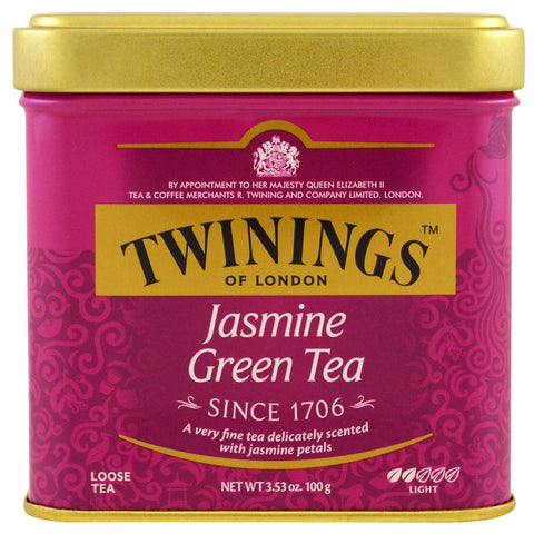 Twinings, Jasmine Green, Loose Tea, 3.53 oz (100 g)