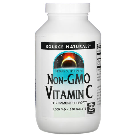 Source Naturals, Non-GMO Vitamin C, 1,000 mg, 240 Tablets