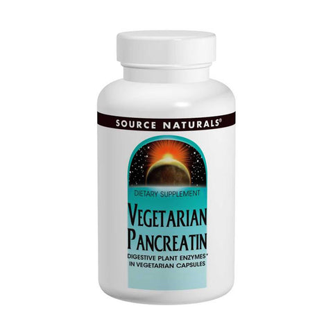 Source Naturals, Vegetarian Pancreatin, 475 mg, 120 Capsules