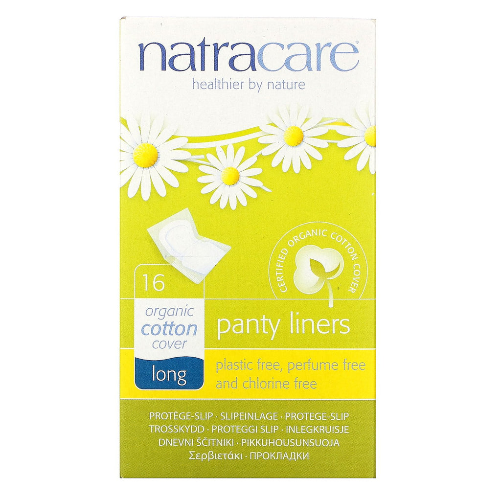 Natracare, Organic & Natural Panty Liners, Long, 16 Liners