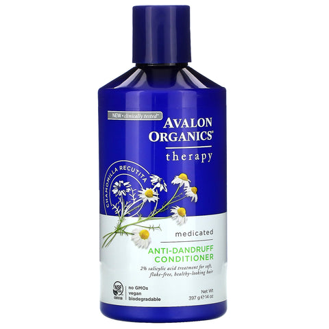 Avalon Organics, Anti-Dandruff Conditioner, Chamomilla Recutita, 14 oz (397 g)