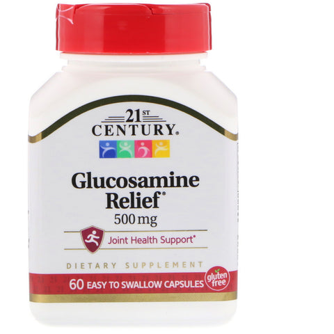 21st Century, Glucosamine Relief, 500 mg, 60 Easy To Swallow Capsules