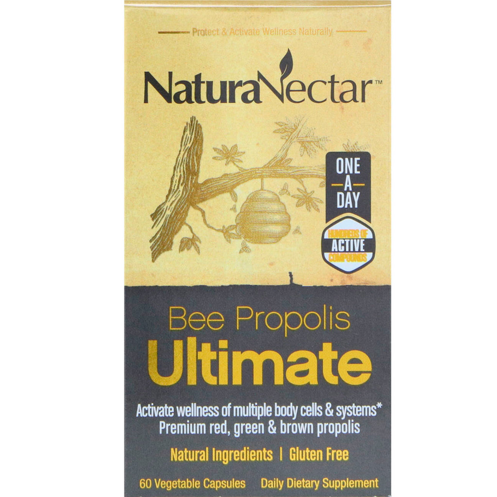 NaturaNectar, Bee Propolis Ultimate, 60 Vegetable Capsules