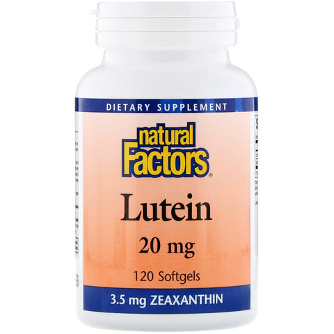 Natural Factors, Lutein, 20 mg, 120 Softgels