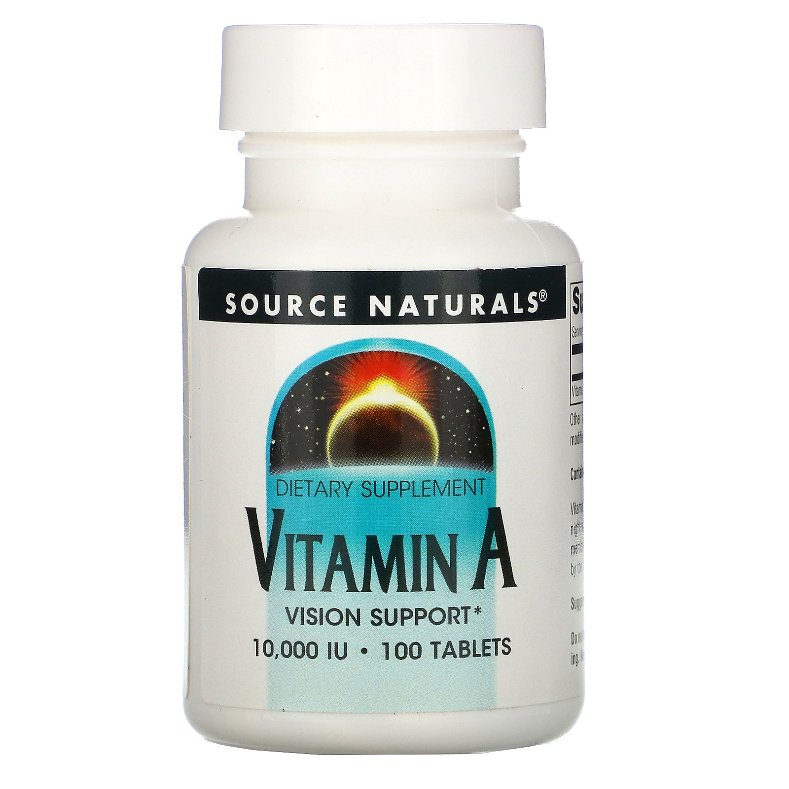 Source Naturals, Vitamin A, 10,000 IU, 100 Tablets