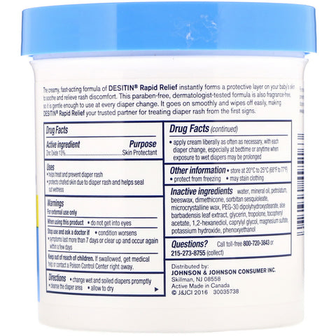 Desitin, Rapid Relief Cream, 16 oz (453 g)