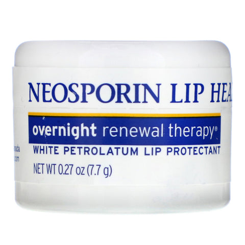 Neosporin, Overnight Renewal Therapy, White Petrolatum Lip Protectant, 0.27 oz (7.7 g)