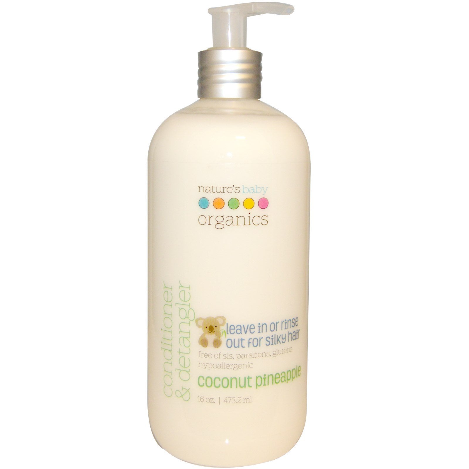 Nature's Baby Organics, Conditioner & Detangler, Coconut Pineapple, 16 oz (473.2 ml)