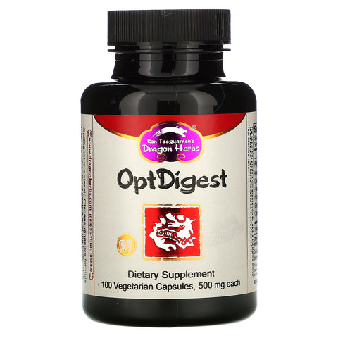 Dragon Herbs, OptDigest, 500 mg, 100 Vegetarian Capsules