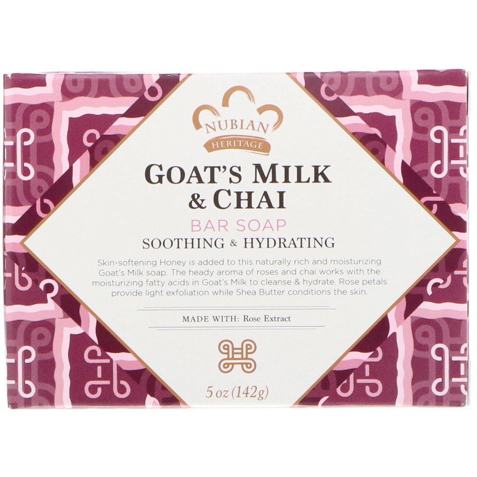 Nubian Heritage, Goat's Milk & Chai Bar Soap, 5 oz (142 g)