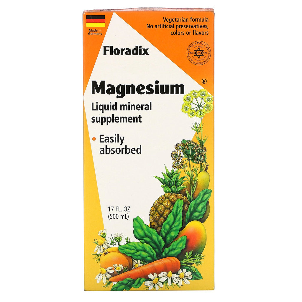 Flora, Floradix, Magnesium, Liquid Mineral Supplement, 17 fl oz (500 ml)