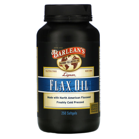 Barlean's, Lignan Flax Oil, 250 Softgels