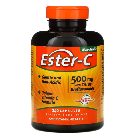 American Health, Ester-C with Citrus Bioflavonoids, 500 mg , 240 Capsules