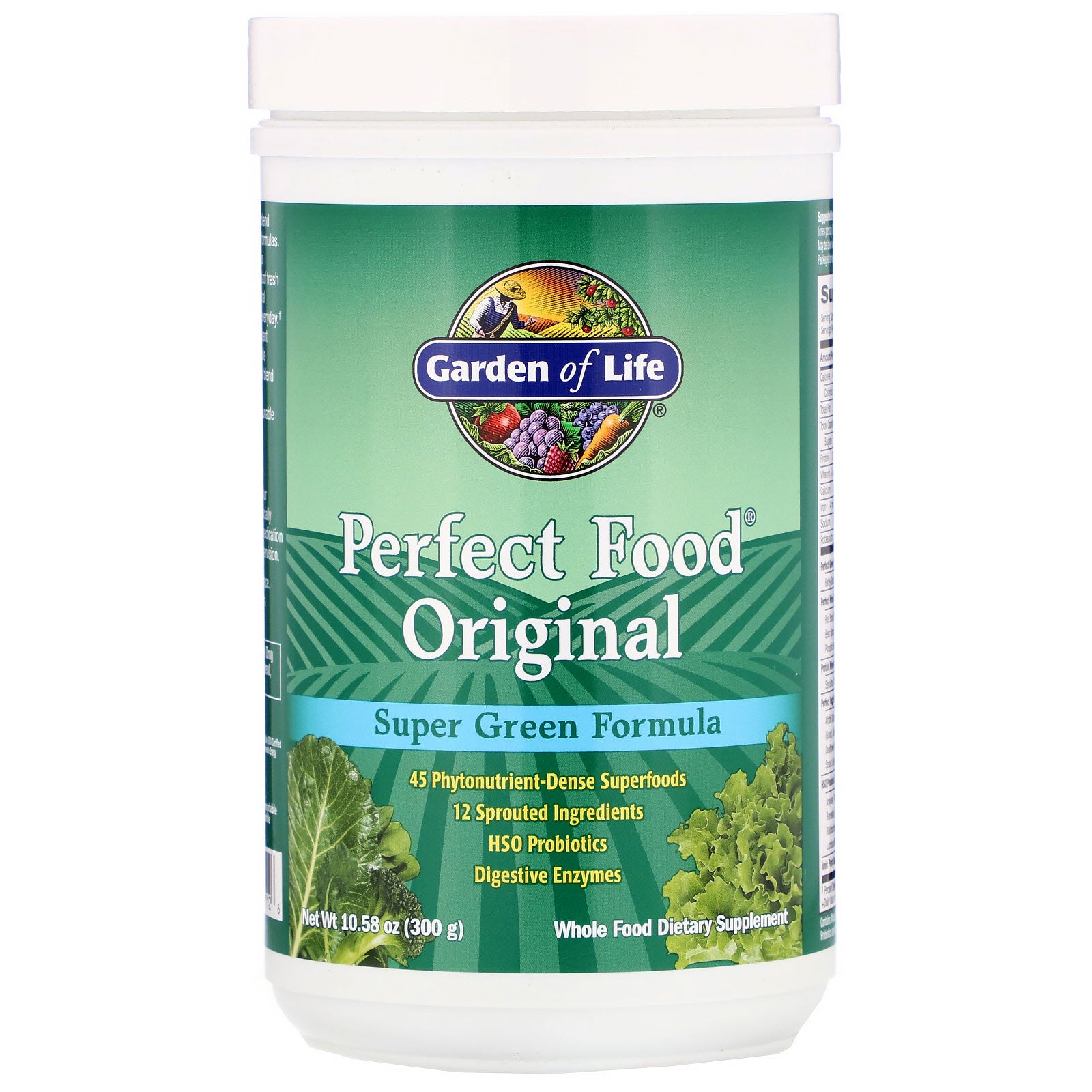 Garden of Life, Perfect Food Original, Super Green Formula, 10.58 oz (300 g)