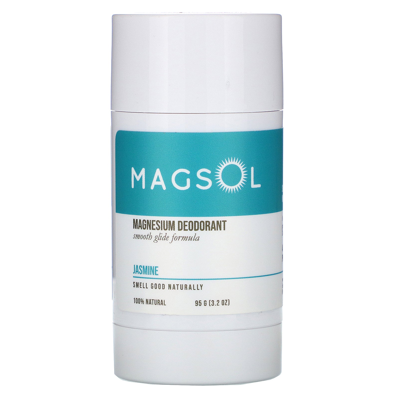 Magsol, Magnesium Deodorant, Jasmine, 3.2 oz (95 g)