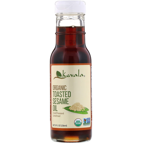 Kevala, Organic Toasted Sesame Oil, 8 fl oz (236 ml)