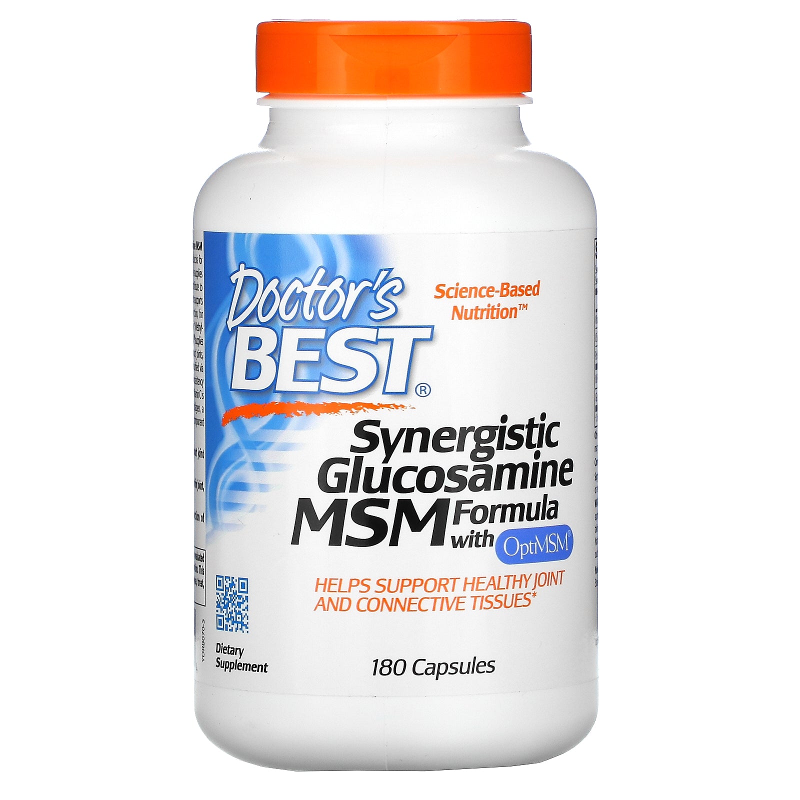 Doctor's Best, Synergistic Glucosamine MSM Formula with OptiMSM,  , 180 Capsules