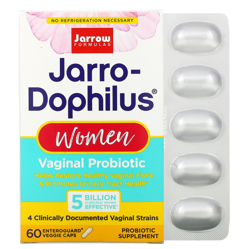 Jarrow Formulas, Jarro-Dophilus Women, Vaginal Probiotic, 5 Billion, 60 Enteroguard Veggie Caps