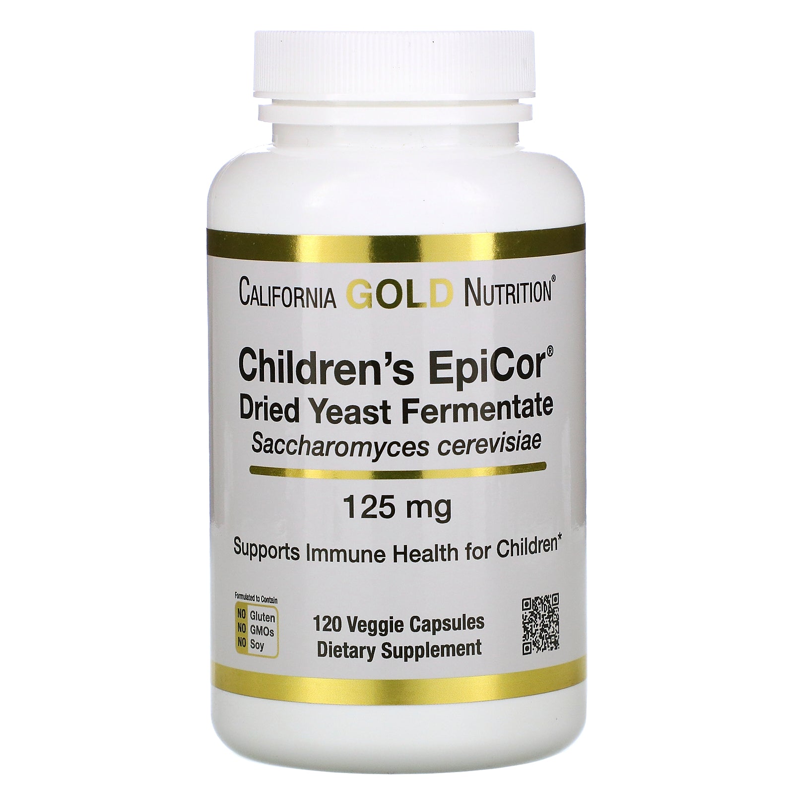 California Gold Nutrition, Children's Epicor, 125 mg, 120 Veggie Capsules