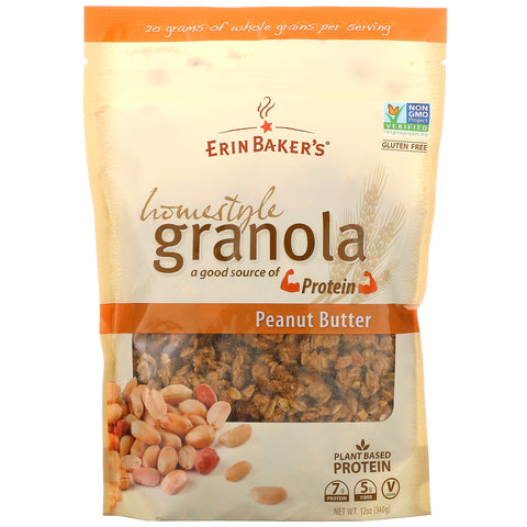 Erin Baker's, Homestyle Granola, Peanut Butter, 12 oz (340 g)