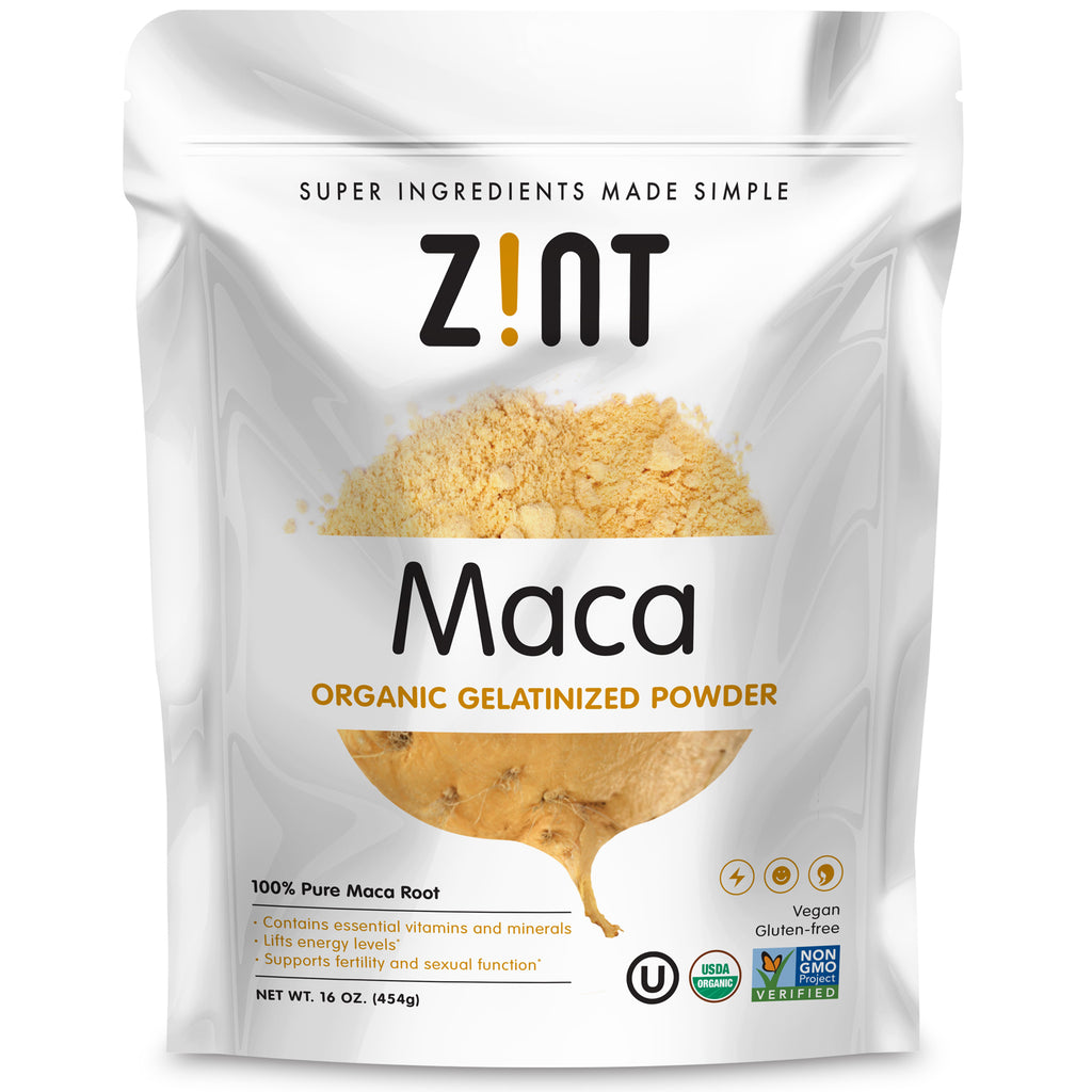 Zint, Maca, Organic Gelatinized Powder, 16 oz (454 g)