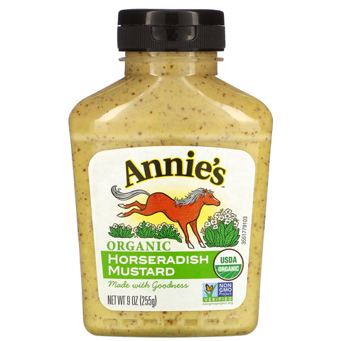 Annie's Naturals, Organic, Horseradish Mustard, 9 oz (255 g)