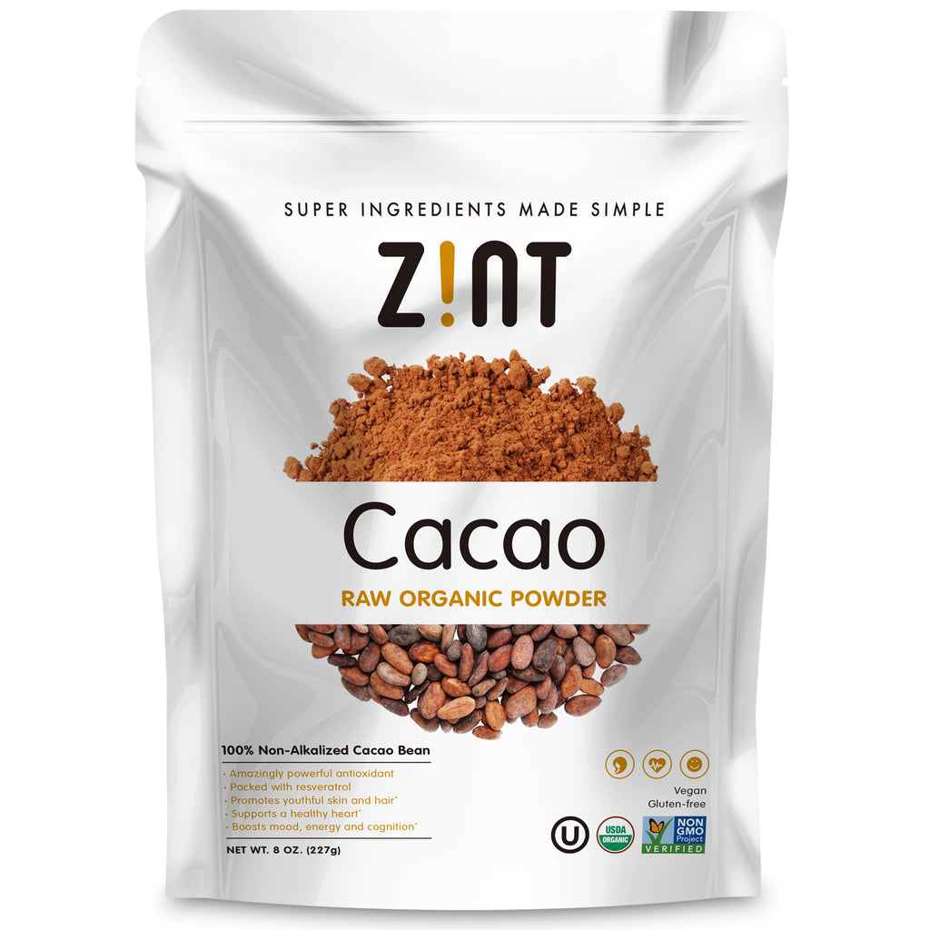 Zint, Raw Organic Cacao Powder, 8 oz (227 g)