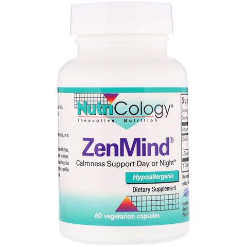 Nutricology, ZenMind, 60 Vegetarian Capsules