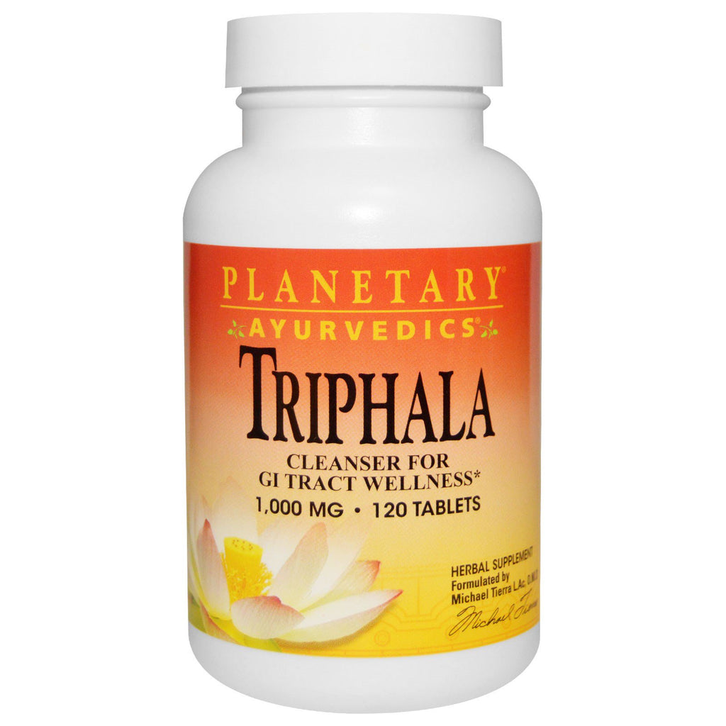 Planetary Herbals, Ayurvedics, Triphala, 1,000 mg, 120 Tablets